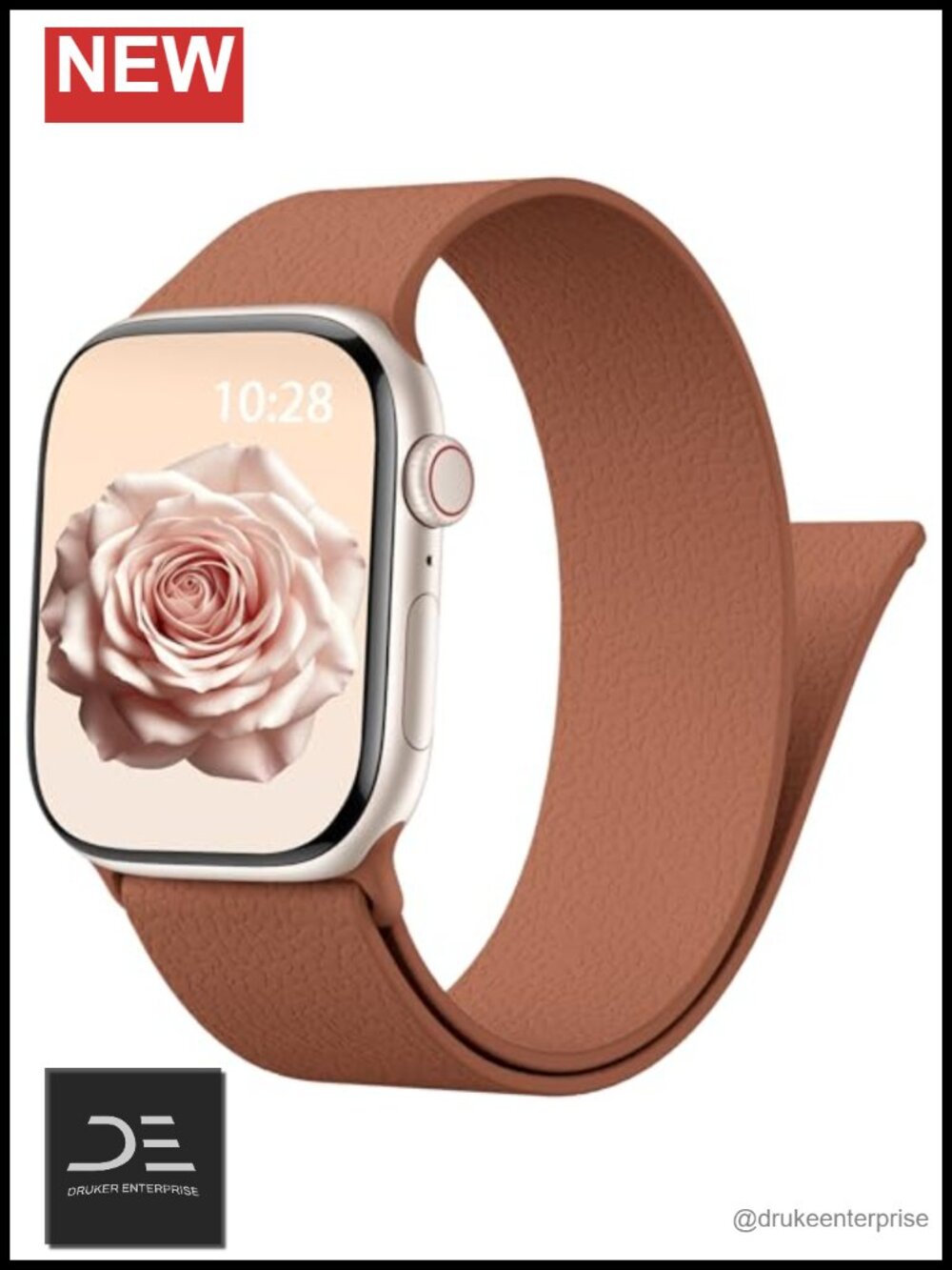 Magnetic Silicone Band for Apple Watch 38-49mm Sport Solo Loop